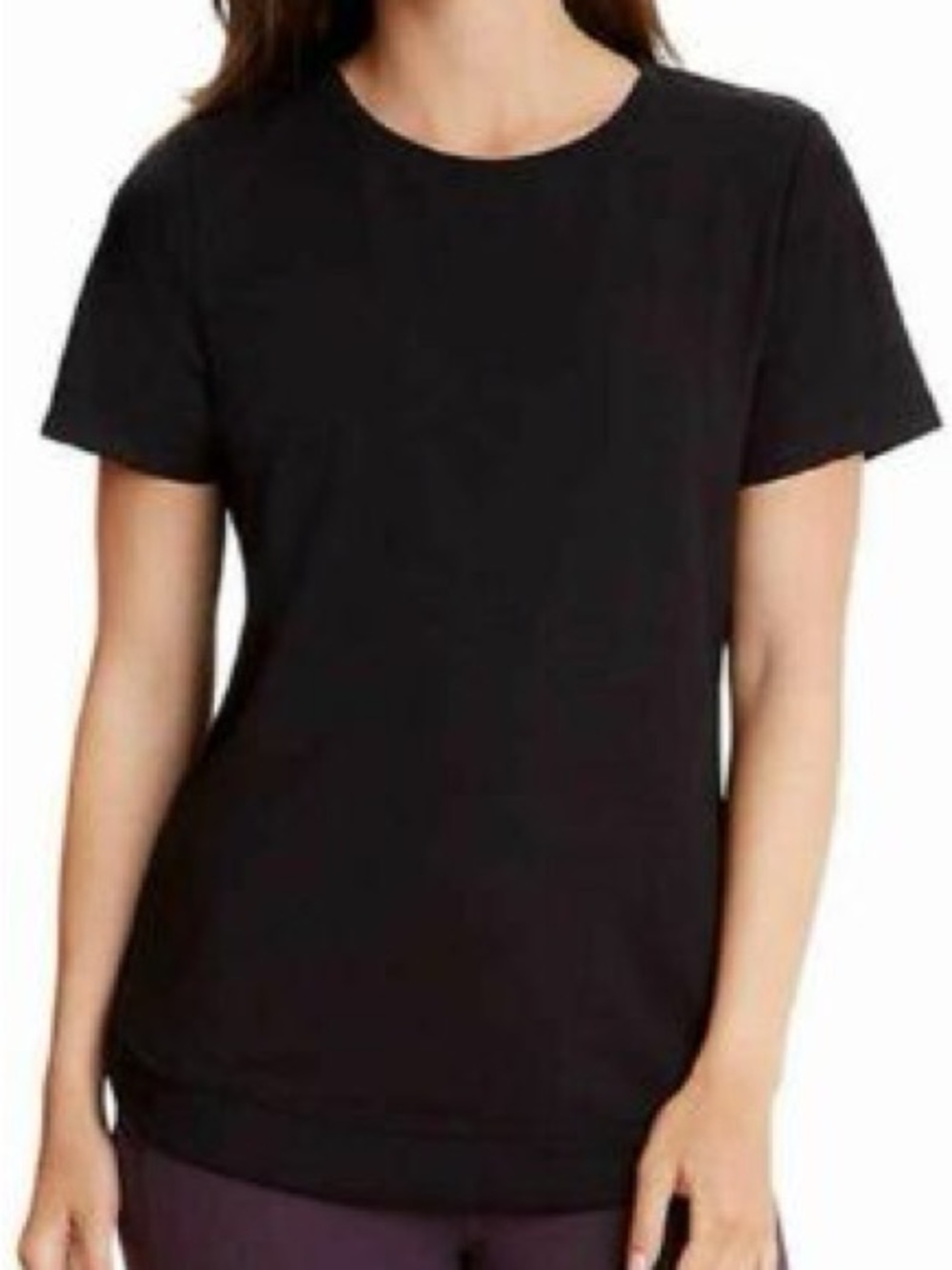 Danskin French Terry Tulip Hem Tunic Tee